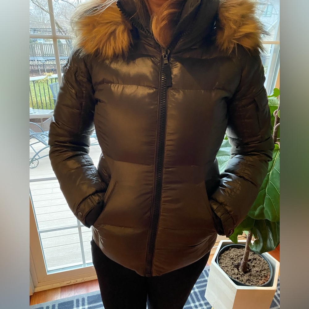 Army green puffer jacket